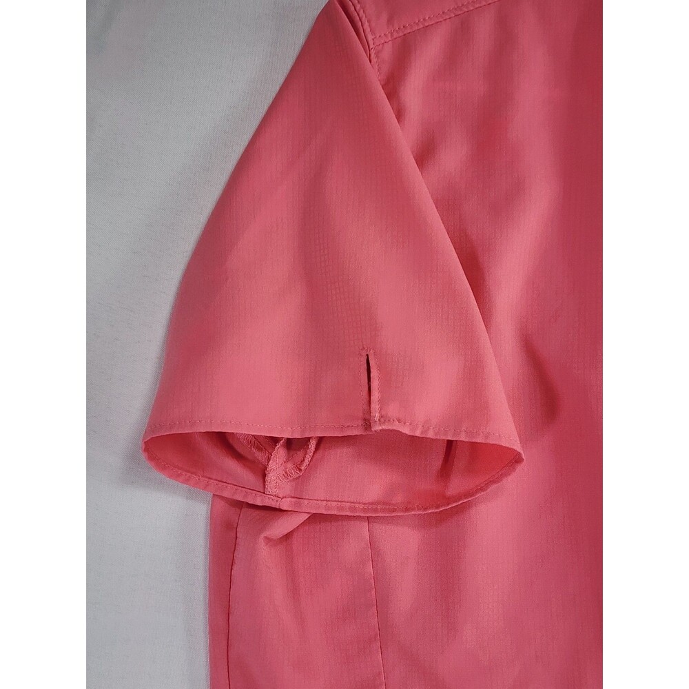 Columbia PFG Womens Large Coral Pink Short Sleeve Shirt Omni-Shade Vented - Picture 9 of 12